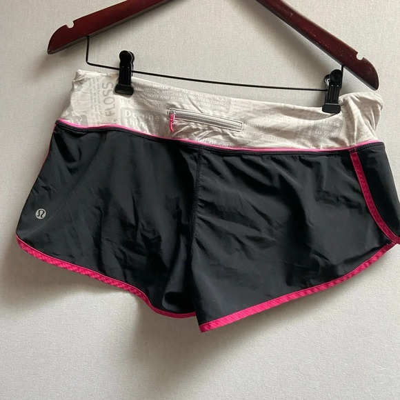 Lululemon Athletica wet  dry swim running shorts Sz 10 - Picture 2 of 8